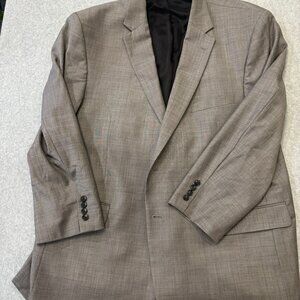 Jos A Bank Sport Coat Mens 50R Gray Wool Travelers Collection Two Button